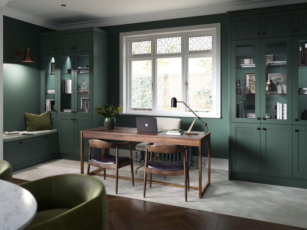 Clifden - Heritage Green | Home Office | Fitted Furniture | Uform