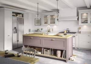 Clifden - Light Grey and Vintage Pink | Country Kitchen | Uform