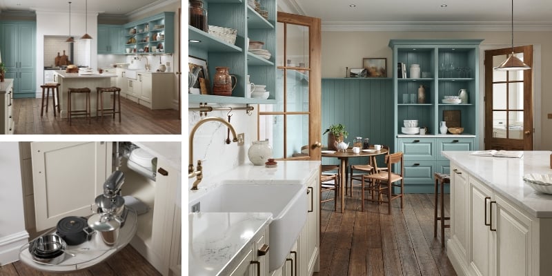 Exploring Kitchens Built for Diversity Blog | Jacobsen - Taupe Grey and Light Teal Exploring Kitchens Built for Diversity Blog | Jacobsen - Taupe Grey and Light Teal