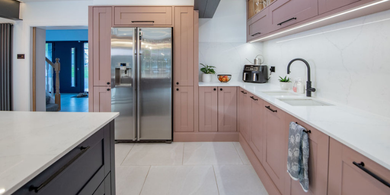 Kitchen Warehouse Madison Vintage Pink Slate Blue 5