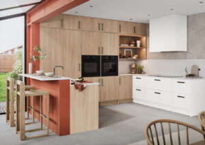 Plana SLAB 1 Foresta Light Oak, Pure Alpine White Matt