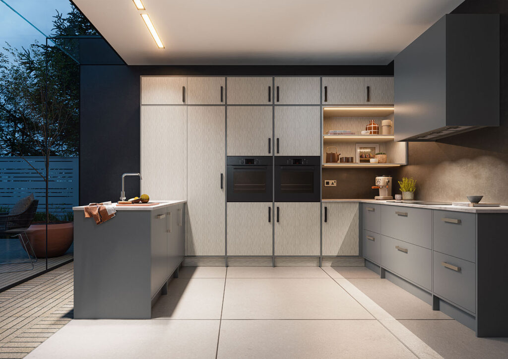 Plana SLAB 1 Forma Crema, Pure Onyx Grey matt LR